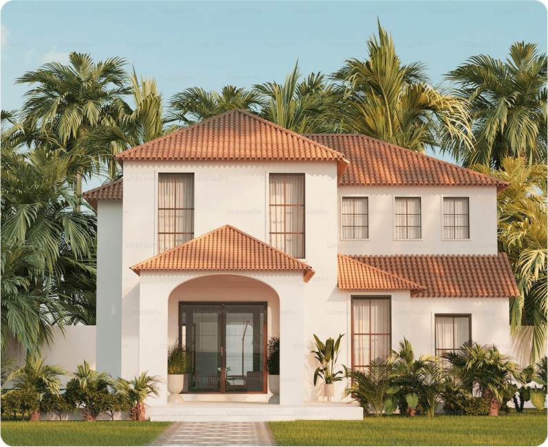 Real estate professionals meeting with clients